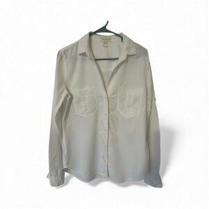 Cloth and Stone White Button-Up Shirt